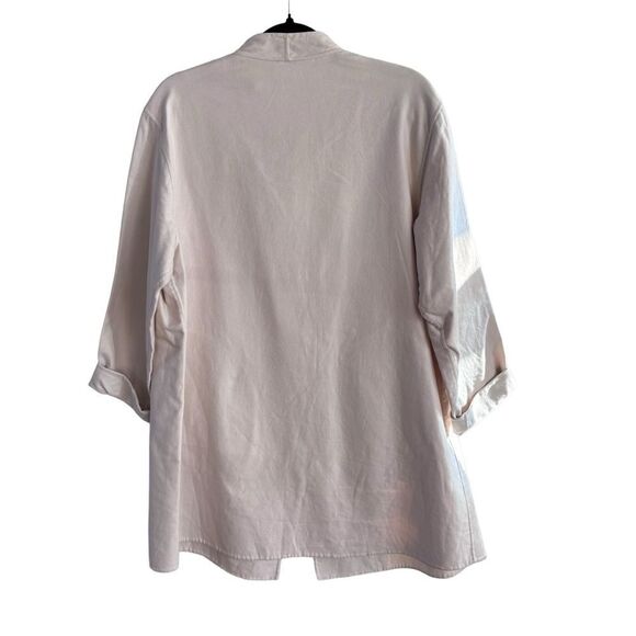 EILEEN FISHER Organic Cotton Funnel-Neck Jacket Size M - Picture 2 of 9